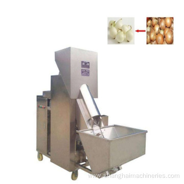 Automatic onion peeling machine for food factory